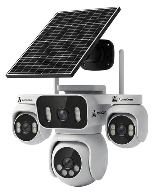ApnaCam Solar PTZ Camera (3-Lens)